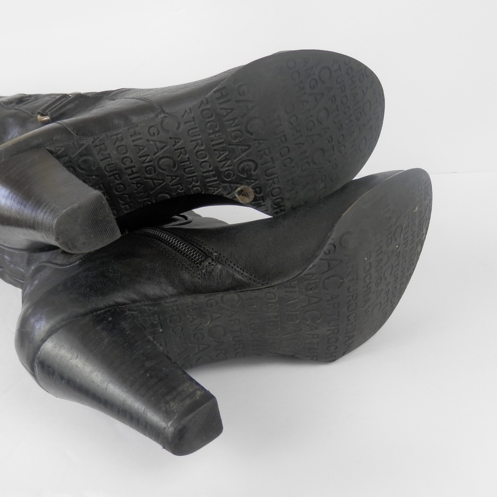 Arturo Chiang Knee High Leather Boots - Picture 4 of 8